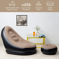 2 in 1 Inflatable Sofa with Footstool