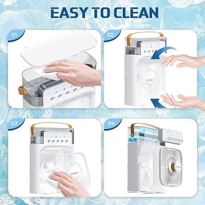 Portable Mini Cooling Fan – USB Rechargeable | Personal Table Fan | for Home, Office & Travel | 3-Speed Adjustable | Silent Operation
