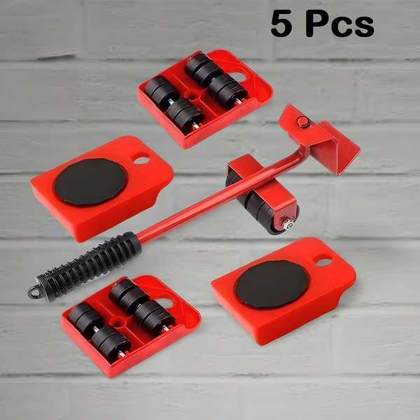 Furniture Lifter Mover Tool Set with Wheel Pads