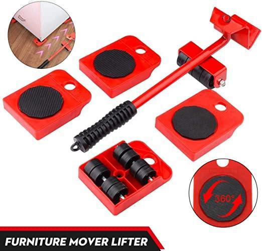 Furniture Lifter Mover Tool Set with Wheel Pads