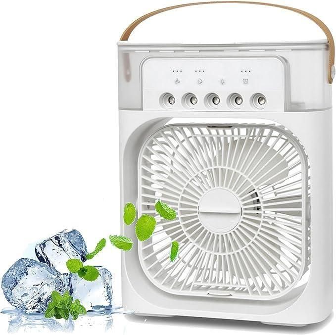 Portable Mini Cooling Fan – USB Rechargeable | Personal Table Fan | for Home, Office & Travel | 3-Speed Adjustable | Silent Operation