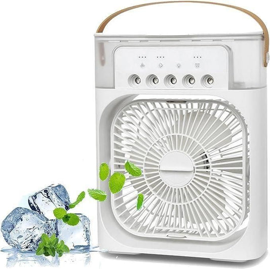Portable Mini Cooling Fan – USB Rechargeable | Personal Table Fan | for Home, Office & Travel | 3-Speed Adjustable | Silent Operation