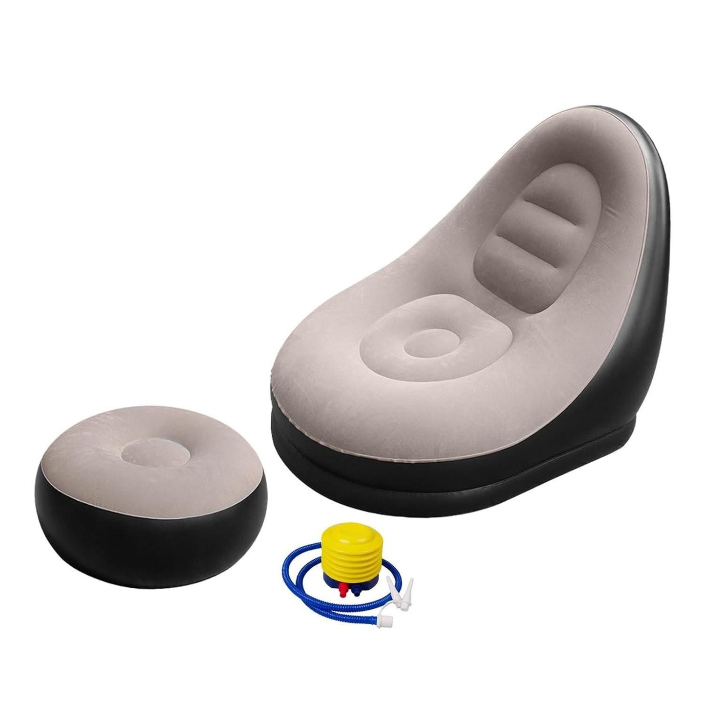 2 in 1 Inflatable Sofa with Footstool